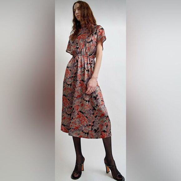 🎉 NWT No. 6 Willa Dress Flame Camellia - Picture 17 of 17